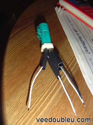 Heat shrink before joining cables