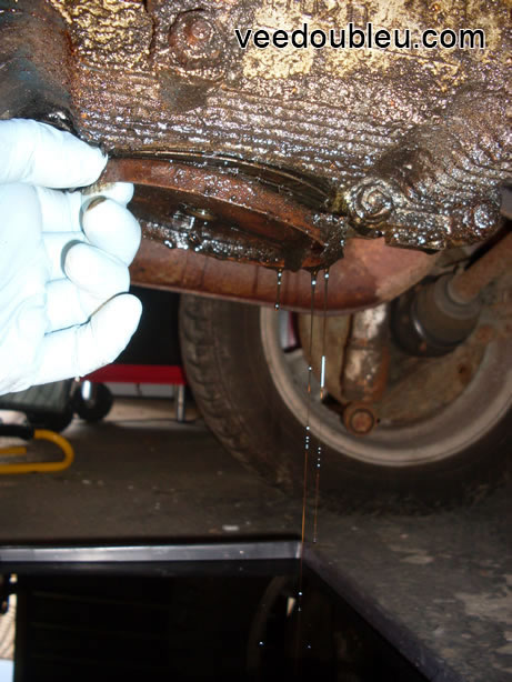 Removing the sump plate