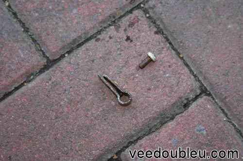 Clip & Screw sitting on the ground
